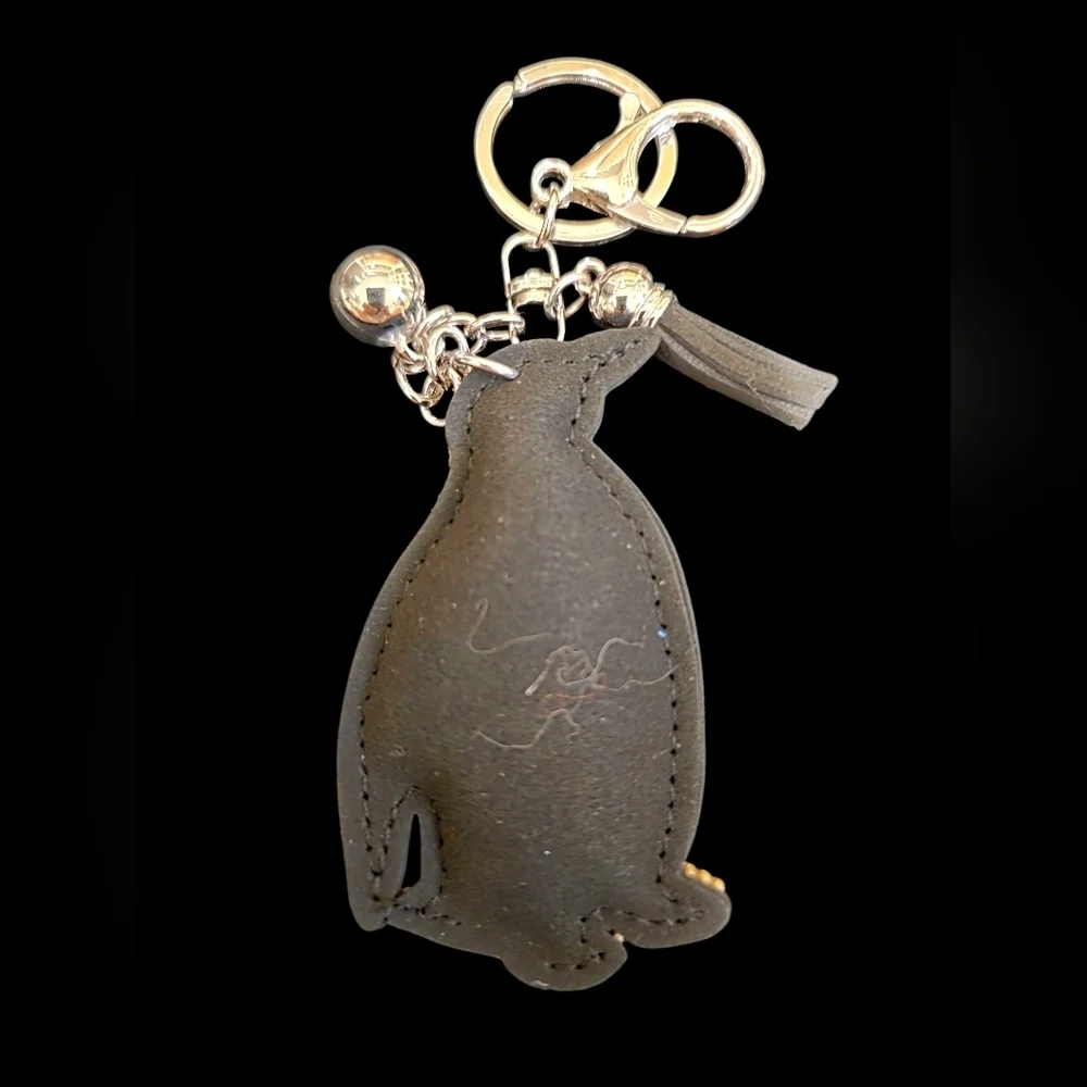 Sparkly Penguin Rhinestone Bag Charm – Cute Keychain A
